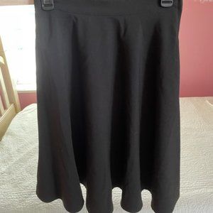 ModCloth Long Black A-Line Skirt